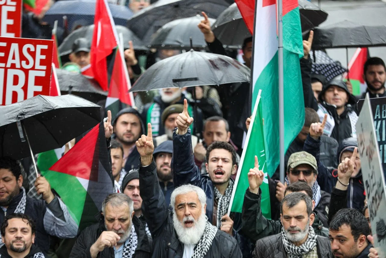 Üsküdar'da İsrail protestosu: Kardeşlerimiz yalnız değil