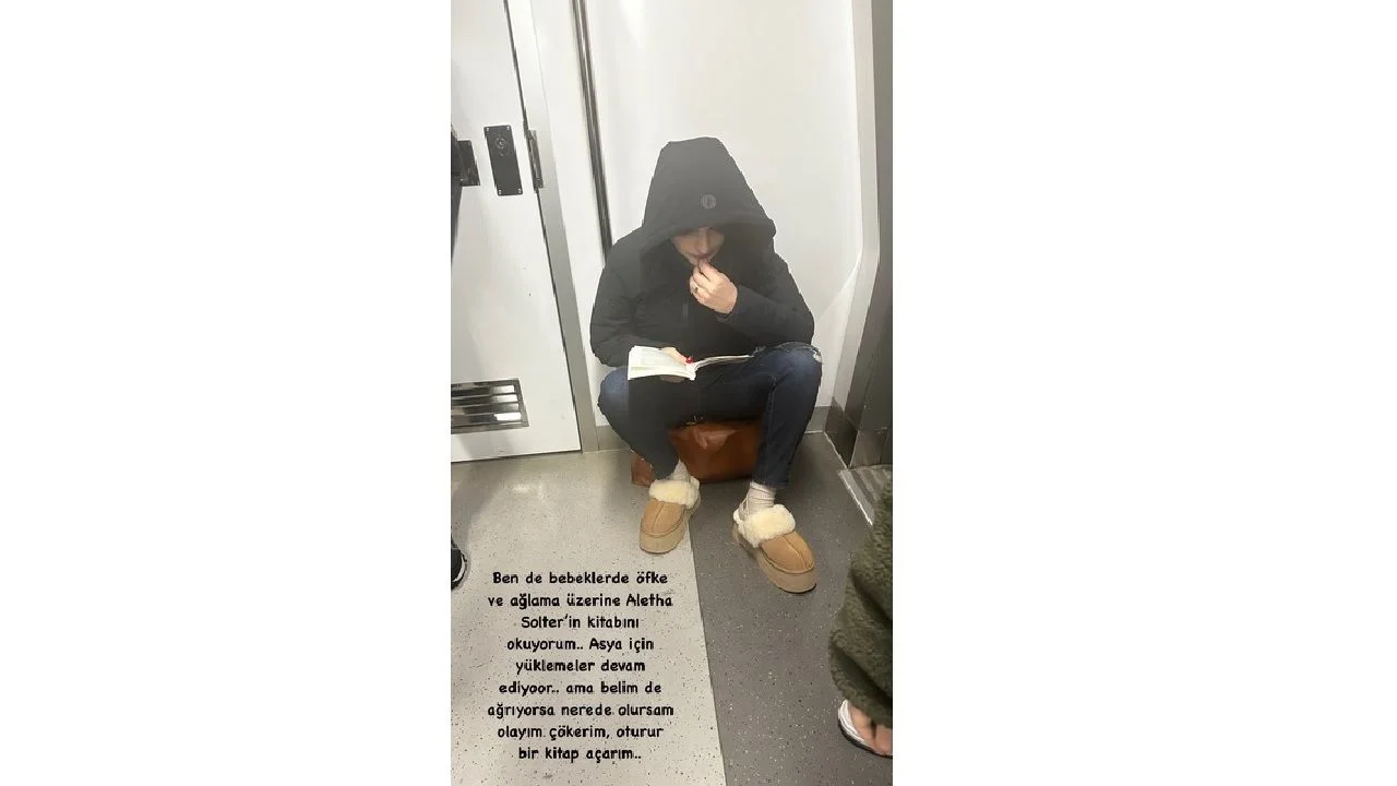 Görenler şaşırdı! Gonca Vuslateri set çıkışı bebeğine kavuşmak için metroya bindi...