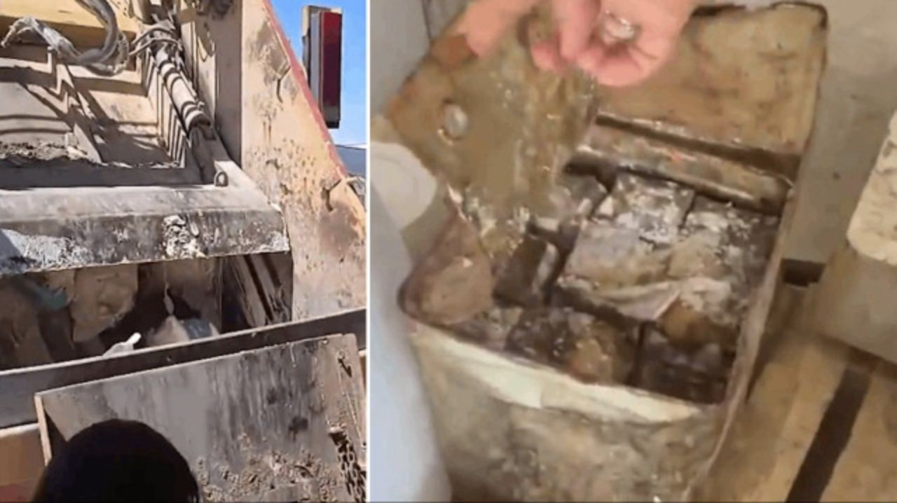 Konya'da mide bulandıran görüntüler! 50 ton küflemiş eritme peynir imha edildi