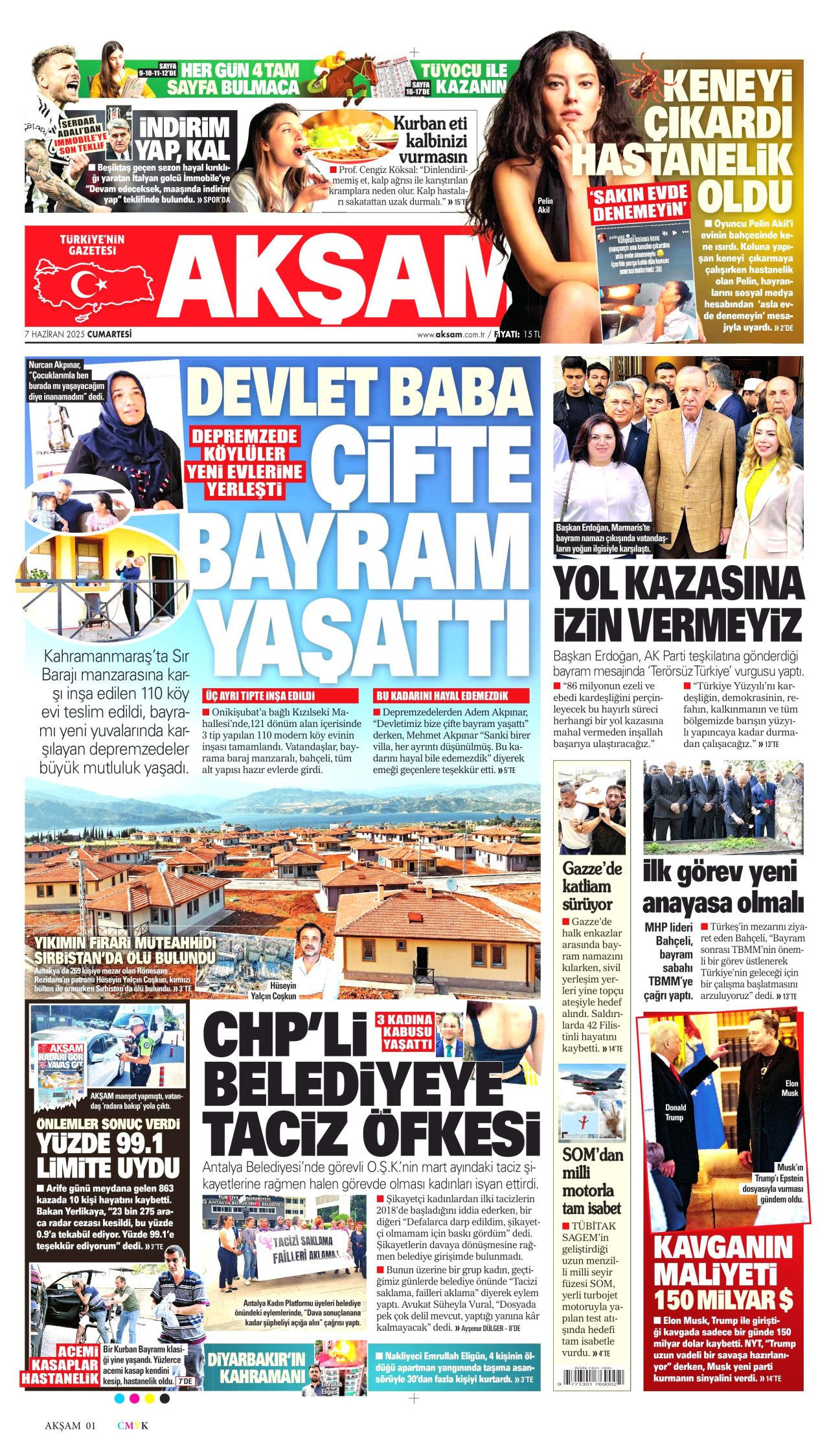 Devlet baba çifte bayram yaşattı! Depremzede köylüler yeni evine yerleşti...