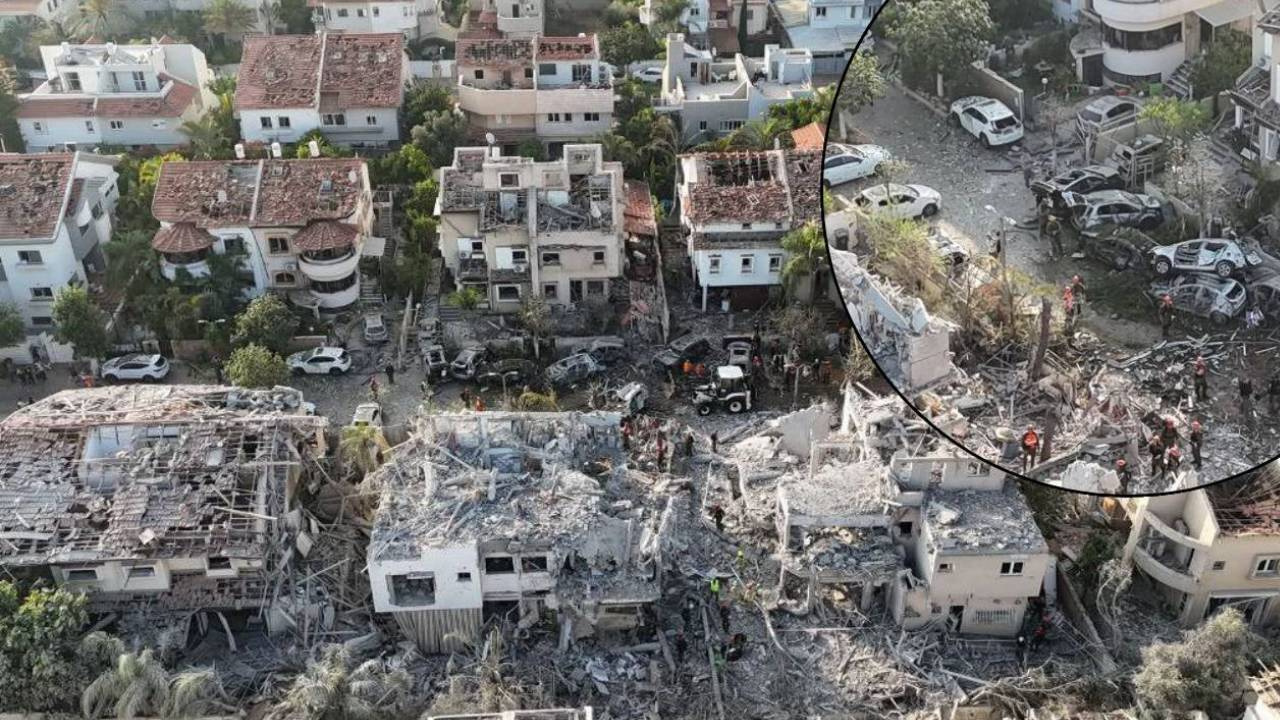 Tel-Aviv bu hale getirildi! Füze yağmuru şeklindeki İran misillemesinde bilanço ağır