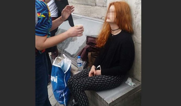 İstanbul’un göbeğinde genç kızın içler acısı hali!
