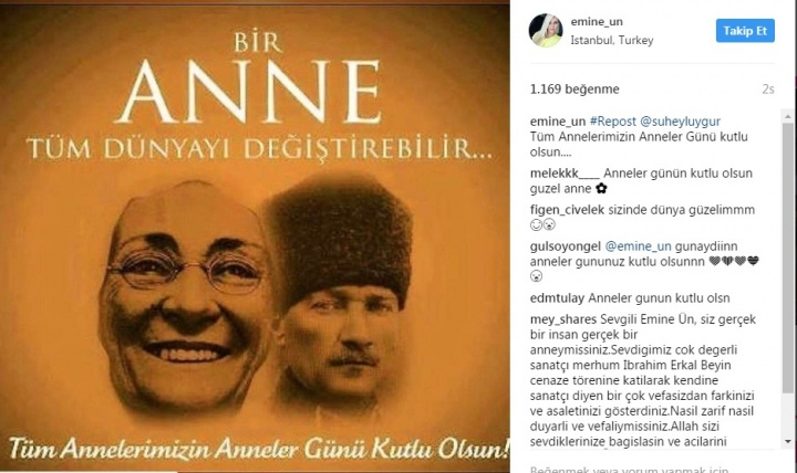 Ünlülerin ''Anneler Günü'' mesajları!