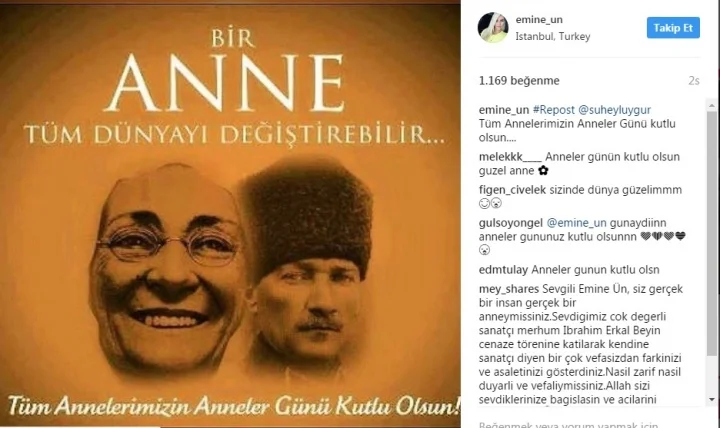 Ünlülerin ''Anneler Günü'' mesajları!